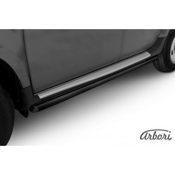 Защита порогов d57 труба Arbori черн. для RENAULT Duster 2010-2015
