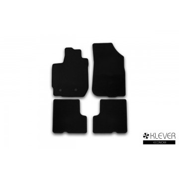 Коврики в салон Klever Econom RENAULT Duster 2WD/4WD, 2015->, кросс., с ручкой для дистанционного открытия лючка бензобака, 4 шт (текстиль)
