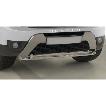 Защита переднего бампера d42+d42 двойная Arbori нерж. сталь для RENAULT Duster 2015-нв