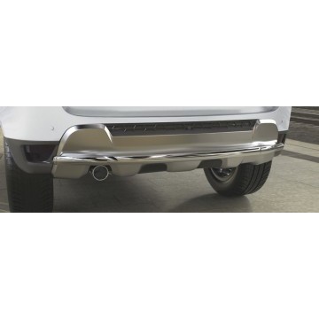 Защита заднего бампера d42 Arbori нерж. сталь для RENAULT Duster 2015-нв