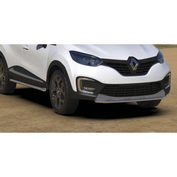 Защита порогов d57 труба Arbori нерж. сталь для Renault KAPTUR 2016-нв