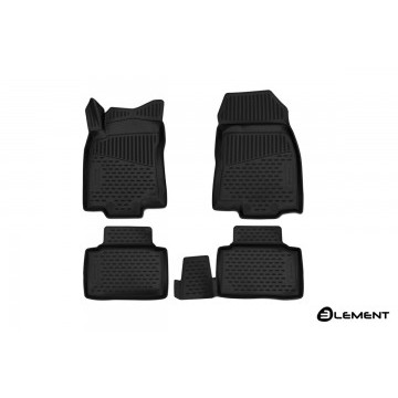 Коврики 3D в салон RENAULT Koleos, 2017->, 4 шт. (полиуретан)