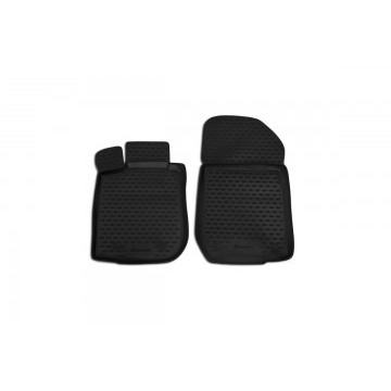 Коврики в салон RENAULT Logan 2004-2009, 2010-2014, 4 шт. (полиуретан, серые)