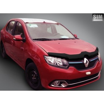 Дефлектор капота темный RENAULT Logan 2014-/RENAULT Sandero 2014-
