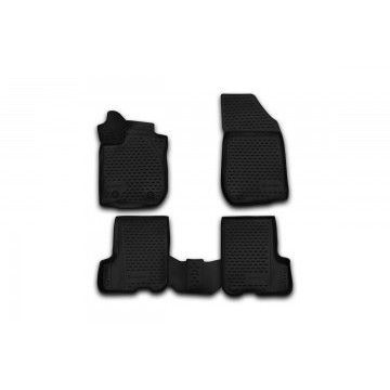 Коврики 3D в салон RENAULT Sandero/Sandero Stepway, 2014->, 4 шт. (полиуретан)