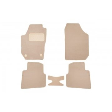 Коврики в салон Klever Premium SKODA Roomster 2006-2015, ун., 5 шт. (текстиль, бежевые)