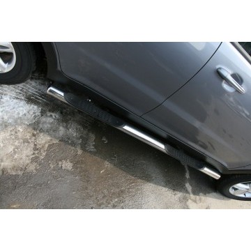 Пороги с проступью d76 (компл 2шт) 