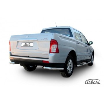 Уголки d76 Arbori нерж. сталь для SsangYong ACTYON SPORT 2013-2016