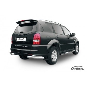 Уголки d76+d42 двойные Arbori нерж. сталь для SsangYong REXTON 2010-2012
