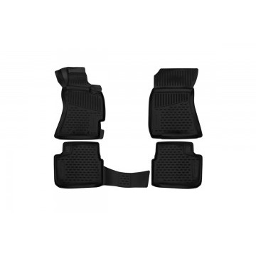 Коврики 3D в салон SUBARU Forester 3 (SH) AK, MK, 4WD, 2007-2012, правый руль, 4 шт. (полиуретан)