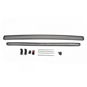 Сетка на бампер внешняя для SUBARU Forester 2,0i-L, Active Edition, 2,5i-L 2013->, 2 шт., черн., 10 мм