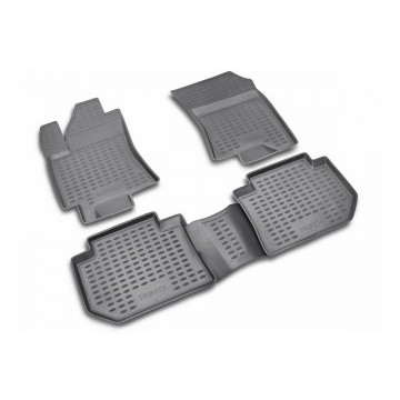 Коврики в салон SUBARU Tribeca 2005-2014, 4 шт. (полиуретан, серые)
