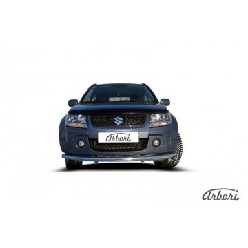 Защита переднего бампера d57 Arbori нерж. сталь для Suzuki GRAND VITARA 5дв. 2005-2008