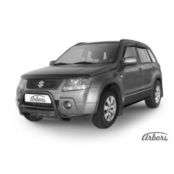 Кенгурятник d57 низкий  Arbori черн. для Suzuki GRAND VITARA 5дв. 2005-2008