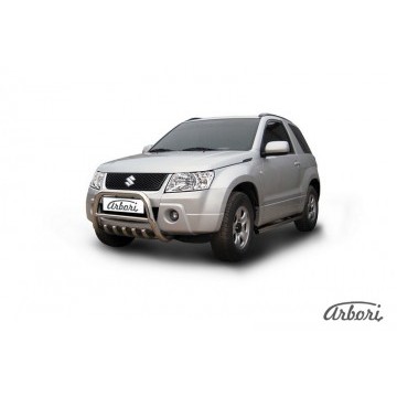 Защита передняя Arbori d57 низкая c защитой картера SUZUKI GRAND VITARA 3 doors 2008-2012