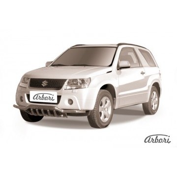 Защита переднего бампера Arbori d57 с защитой картера SUZUKI GRAND VITARA 3 doors 2008-2012