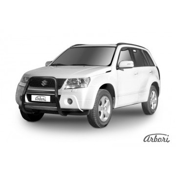 Кенгурятник d57 высокий  Arbori черн. для Suzuki GRAND VITARA 5дв. 2008-2012