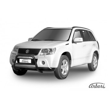 Кенгурятник d57 низкий  Arbori черн. для Suzuki GRAND VITARA 5дв. 2008-2012