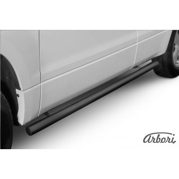 Защита порогов d76 труба Arbori черн. для Suzuki GRAND VITARA 5дв. 2008-2012