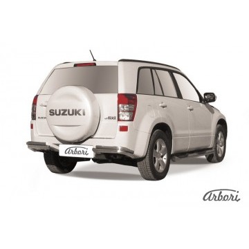Уголки d57+d42 двойные Arbori нерж. сталь для Suzuki GRAND VITARA 5дв. 2012-2015