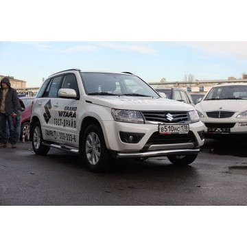 Защита переднего бампера труба d76,Suzuki Grand Vitara 5D 2012-, SZGV.48.1601