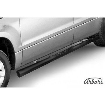 Защита порогов d76 с проступями Arbori черн. для Suzuki GRAND VITARA 5дв. 2012-2015