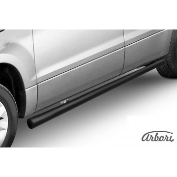 Защита порогов d76 труба Arbori черн. для Suzuki GRAND VITARA 5дв. 2012-2015