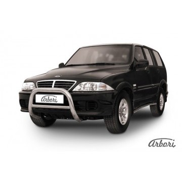 Кенгурятник d76 низкий Arbori нерж. сталь для Тагаз ROAD Partner 2008-2011