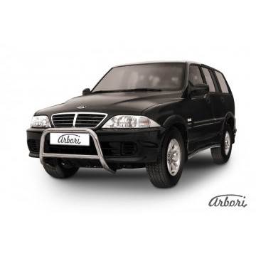 Кенгурятник d57 низкий  Arbori нерж. сталь для Тагаз ROAD Partner 2008-2011