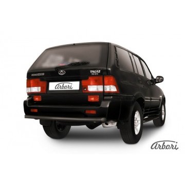 Защита заднего бампера d57 Arbori черн. для Тагаз ROAD Partner 2008-2011