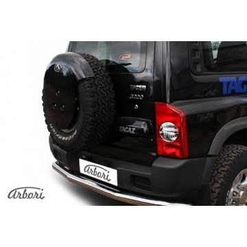 Защита заднего бампера d57 Arbori нерж. сталь для Тагаз TAGER 3дв. 2008-2012