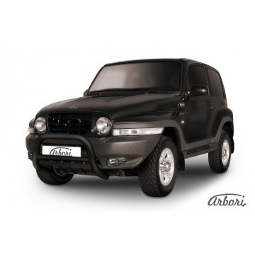 Кенгурятник d76 низкий Arbori черн. для Тагаз TAGER 3дв. 2008-2012