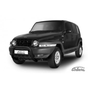 Кенгурятник d76 низкий Arbori черн. для Тагаз TAGER 5 дв. 2008-2012
