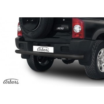 Защита заднего бампера d76 Arbori черн. для Тагаз TAGER 5 дв. 2008-2012