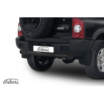 Защита заднего бампера d76 короткая Arbori черн. для Тагаз TAGER 5 дв. 2008-2012