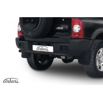 Защита заднего бампера d57 короткая Arbori черн. для Тагаз TAGER 5 дв. 2008-2012