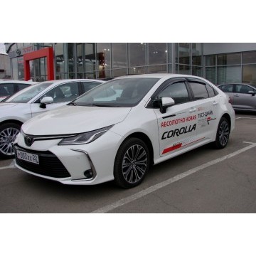 Дефлекторы окон 4 door TOYOTA COROLLA 2018-, SD, темный