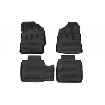 Коврики 3D в салон TOYOTA Corolla Fielder , 2012->, П.Р.  4 шт. (полиуретан)