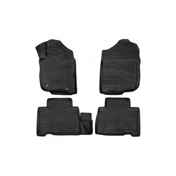 Коврики 3D в салон подходят для TOYOTA Harrier, 2013->  П.Р. универсал, 4шт. (полиуретан)