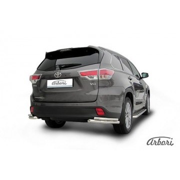 Уголки d57+d42 двойные Arbori нерж. сталь для TOYOTA Highlander 2014-2016