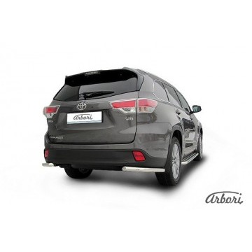 Уголки d57 Arbori нерж. сталь для TOYOTA Highlander 2014-2016