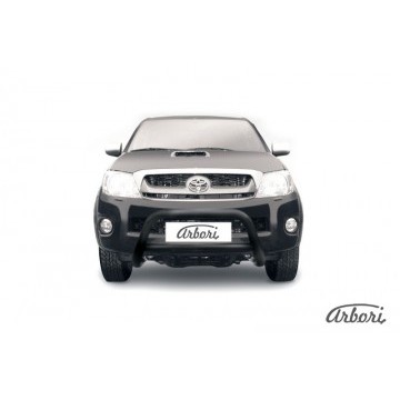 Кенгурятник d76 низкий Arbori черн. для Toyota HILUX 2004-2011