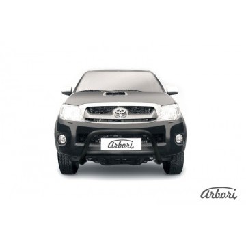 Кенгурятник d57 низкий Arbori черн. для Toyota HILUX 2004-2011