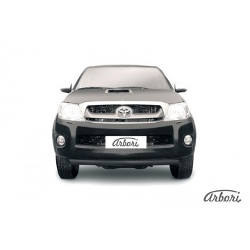 Защита переднего бампера d57 радиусная Arbori черн. для Toyota HILUX 2004-2011