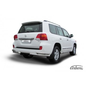 Уголки d76+d42 двойные Arbori нерж. сталь для Toyota LC200 2012-2013