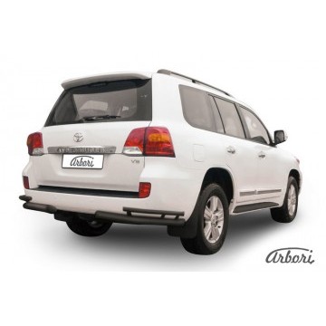Уголки d76+d42 двойные Arbori черн. для Toyota LC200 2013-2015