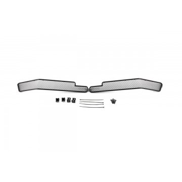 Сетка на бампер внешняя для TOYOTA Land Cruiser 200 2015->, 2 шт., черн., 10 мм