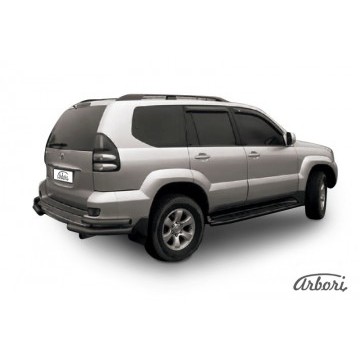 Уголки d76+d42 двойные Arbori черн. для Toyota LC Prado 2003-2009