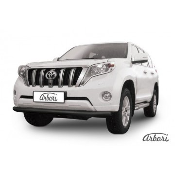 Защита переднего бампера d76 Arbori черн. для TOYOTA Land Cruiser Prado 2014-2017