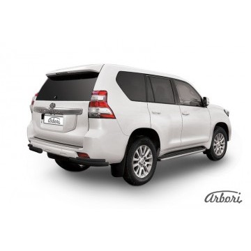 Уголки d76+d42 двойные Arbori черн. для TOYOTA Land Cruiser Prado 2014-2017